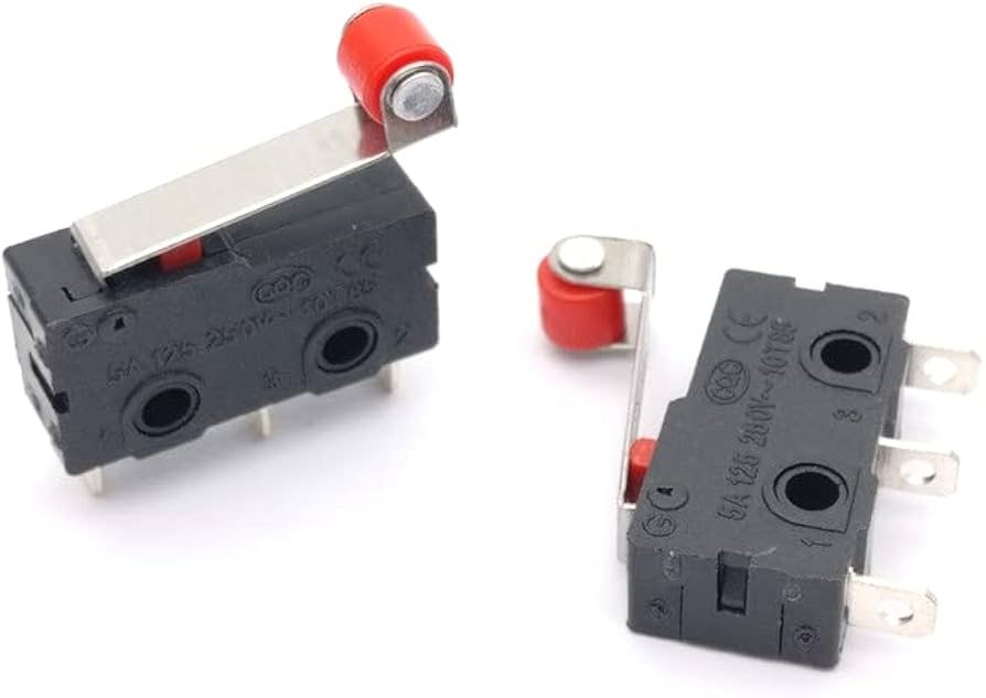 Switch Push Button SPDT Momentary Limit Switch With Roller Lever 10T85U/5A 2cm