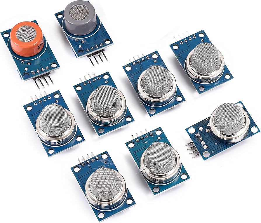 [99190764] MQ 9 Pieces Gas Detection Sensor Module MQ2 MQ3 MQ4 MQ5 MQ6 MQ7 MQ8 MQ9 MQ135 Gas Kit