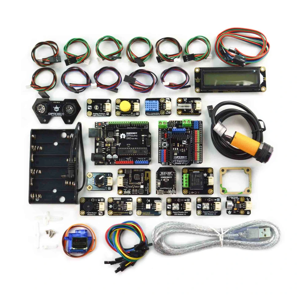 Arduino MindPlus Coding Kit with 25 Tutorials & 18 Sensors (DFRobot)