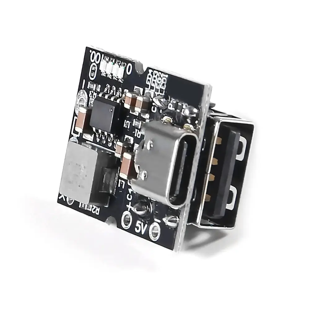 DC-DC USB 5V 2A Type-C Boost Converter Step-Up Power Module (Black)