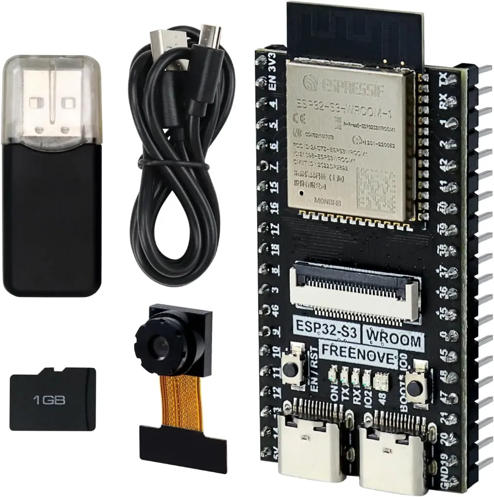 [99190870] ESP32-S3-WROOM CAM Board Type-C With SD Card Full Kit (FREENOVE )