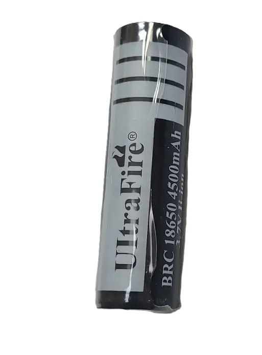 [99190904] Battery Lithium ion 18650 Rechargeable 3.7V BRC 4500mAh Top (UltraFire)