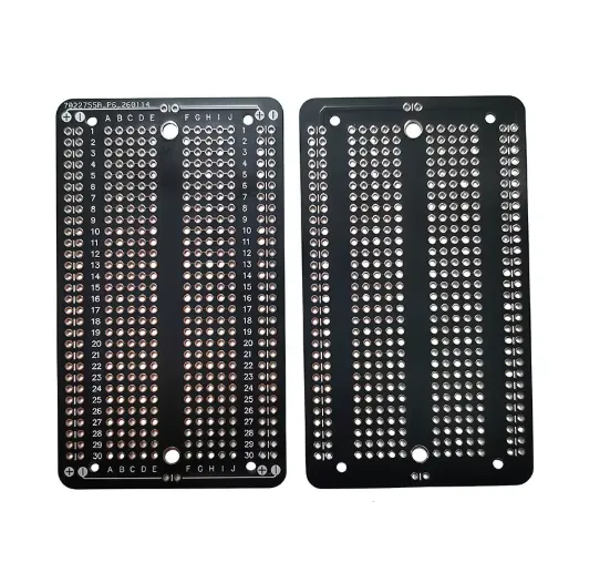 Prototype Double Side PCB 5.2x8.9cm High Quality Universal Breadboard Black