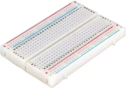 [99187909] Breadboard Solderless 400 Tie-Points White For Electronic Experiments (Packaged)