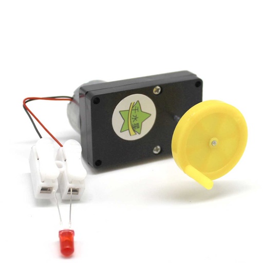 [99188802] Generator Mini Hand Electrical Experimental Dynamo Black