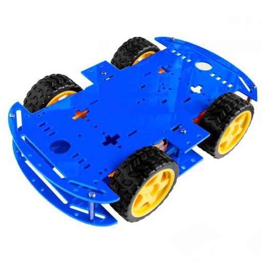 [99188880] Robot 4wd Smart Robot Car chassis Kits Blue