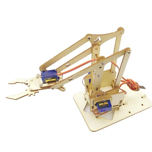 [99188921] Robotic Arm Kit 4 DOF Wooden Kit