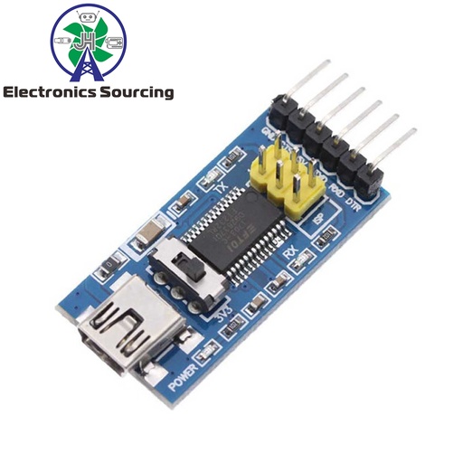 [99189078] USB To TTL FTDI FT232RL Serial IC Adapter Converter Module 3.3V 5V