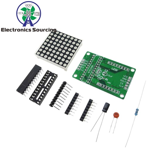 [99189147] LED Matrix 8x8 5.5V Max7219 Cascadable (Not Soldered )