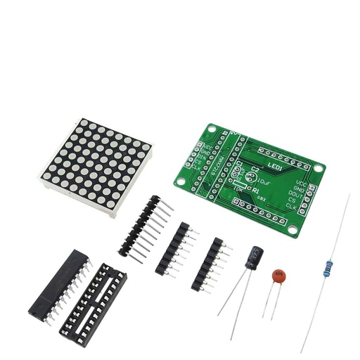 [99189147] LED Matrix 8x8 5.5V Max7219 Cascadable (Not Soldered )