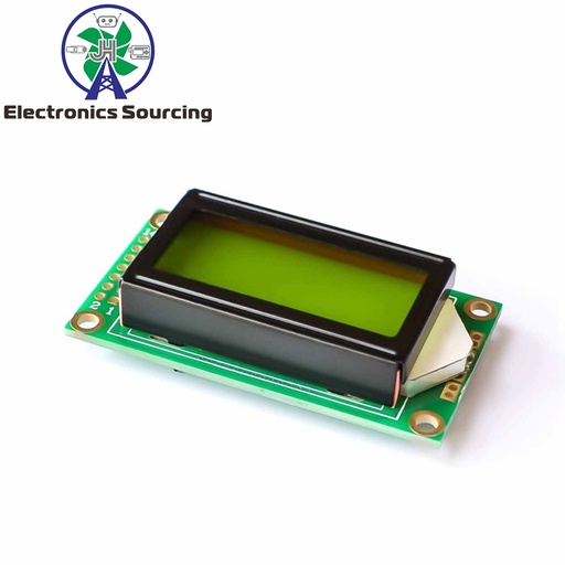 [99189154] LCD Screen Yellow Green Color 0802A 8x2 character