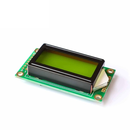 [99189154] LCD Screen Yellow Green Color 0802A 8x2 character