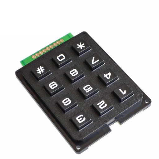 [99189181] Keypad 4x3 Matrix Array 12 Key Black