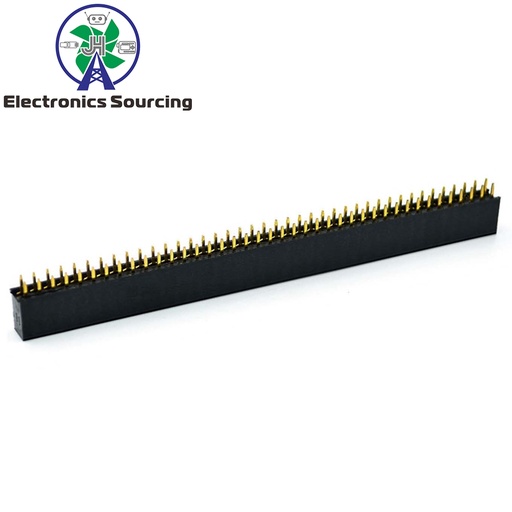 [99189216] Pin Header Female Strip 40 Pin 2.54mm Spacing 2 Rows Needle