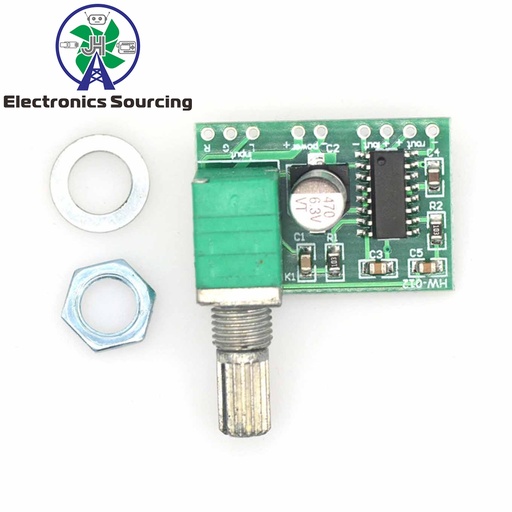 [99189249] Audio Amplifier Module Board 2x 3w Class D 5v Power Amplifier PAM8403 with Pot