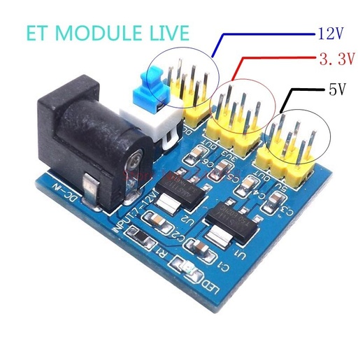 [99189274] DC-DC Converter 3.3v 5v 12v Multi Output Voltage Conversion Module