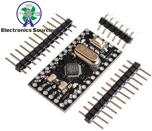 [99189300] Arduino Pro Mini Atmega168p 16MHz Board 5V Black (Compatible)