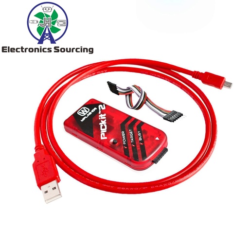 [99189317] Programmer Pickit 2 Simulator Red Color (USB Cable & DuPont Wires Inc)