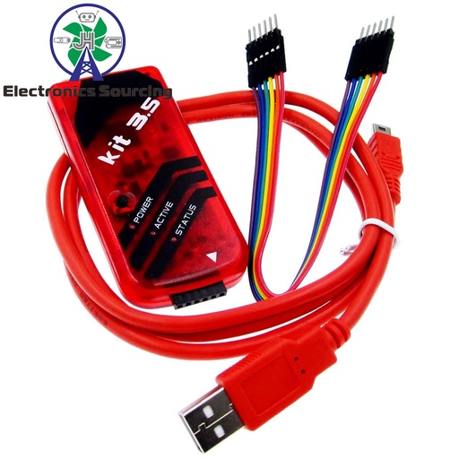[99189319] Programmer Pickit 3.5 Simulator Red Color (USB Cable & DuPont Wires Inc)