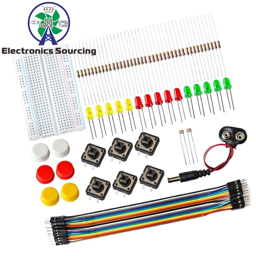 [99189427] Kit Starter Mini Breadboard LED Jumper Wire Button