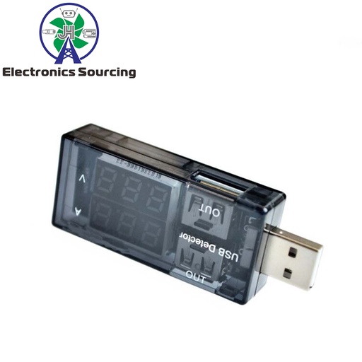 [99189432] Digital Voltmeter Ammeter USB Tester Double Row Display Keweisi Compatible