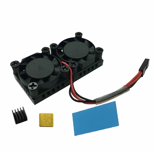[99189455] Raspberry Pi Dual Fan With Heat Sink