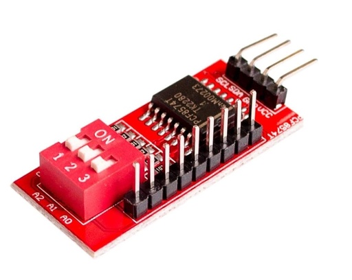 [99187554] Expansion Port Cascadable Module PCF8574 I/O I2C Red