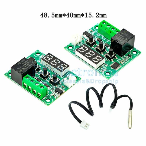 [99187569] Temperature Thermostat Controller Digital Module W/ Display and NTC Waterproof Temperature Sensor XH-W1209 12V