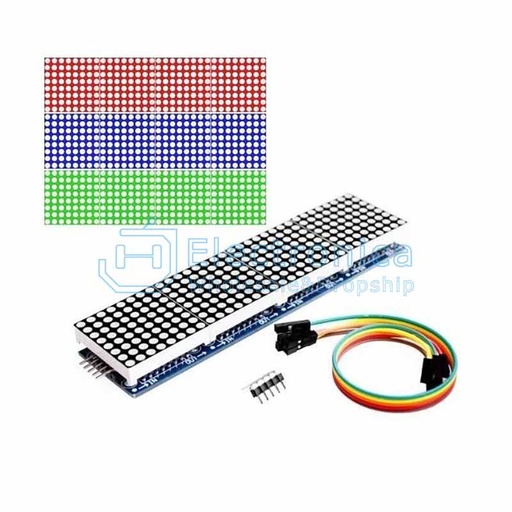 [99187597] Matrix Dot Module Microcontroller 4 In One Display with 5P Line MAX7219