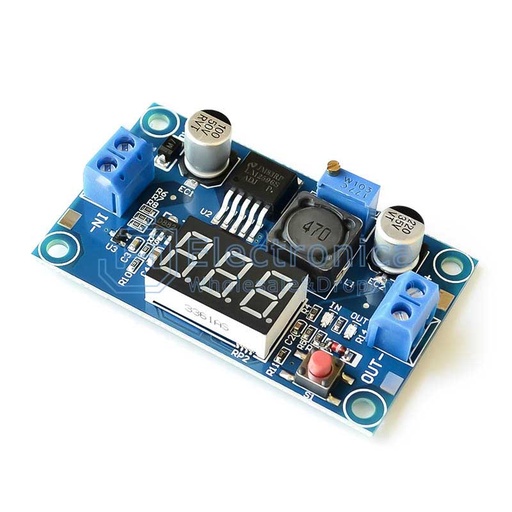 [99187691] DC-DC Step Down Adjustable Voltmeter Buck Converter Power Module 4-35V LM2596