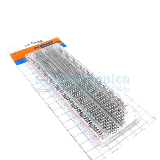[99187852] Breadboard Solderless 830 Tie-Points Transparent For Arduino Experiments