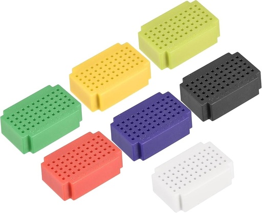 [99187853] Breadboard Mini Solderless 55 Tie-points Breadboard Random Colors (Per Piece)