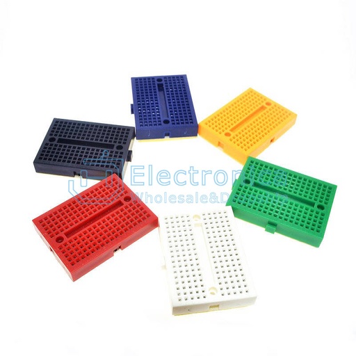 [99187856] Breadboard Mini Solderless 170 Tie-points Breadboard Red (Per Piece)