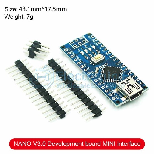 [99188574] Arduino Nano v3 ATMEGA328P - CH340 - Unsoldered (Compatible with Arduino)