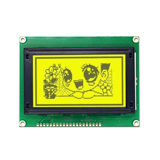 [99189164] LCD 128x64 Graphical Display Yellow Background