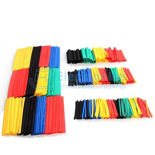 [99189421] Heat Shrink140pcs Assorted Polyolefin Tubing Tube