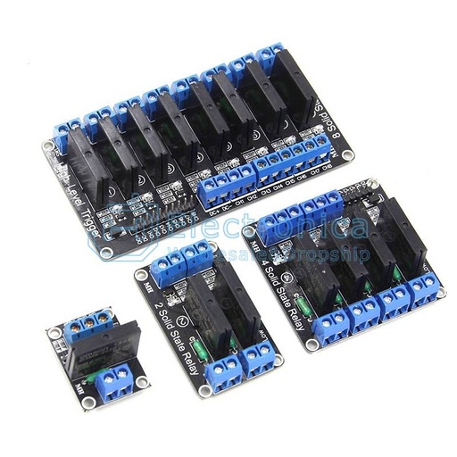 [99189633] Relay Module 4 Channel SSR 5V DC To 240 AC Solid State Low Level