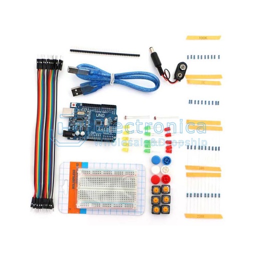 [99189689] Kit Starter Basic UNO R3 Mini Breadboard LED Jumper Wire Button