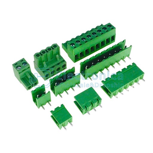 [99189805] Connector Screw Terminal 2.54mm Pitch (6-Pin) Green