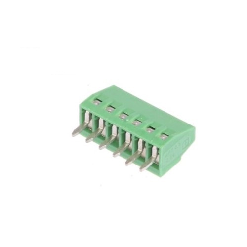 [99189805] Connector Screw Terminal 2.54mm Pitch (6-Pin) Green