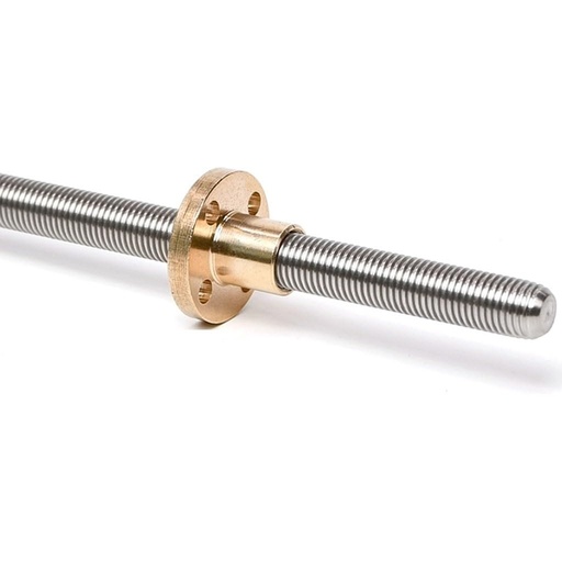 [99189841] 3D Printer Accessories T8 Screw With Nut, Lead 1mm Diameter 8mm (Length 100mm)