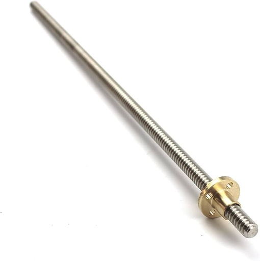 [99189849] 3D Printer Accessories T8 Screw With Nut, Lead 8mm Diameter 8mm (Length 600mm)