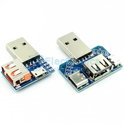 [99189921] Adapter USB MicroUSB to USB Female Connector Male to Female Header 4P 2.54mm