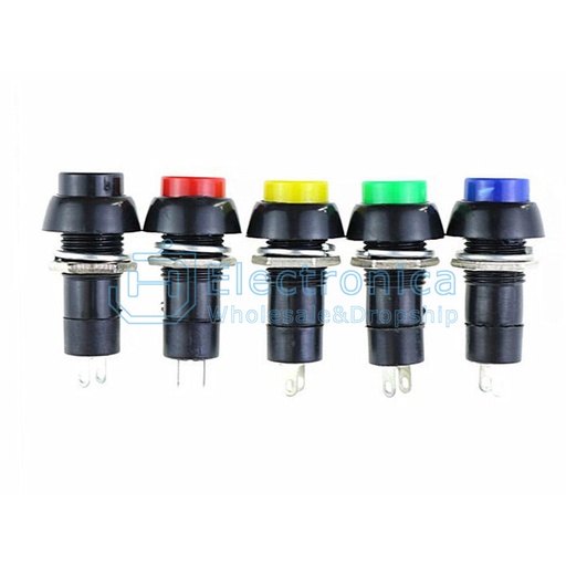 [99189931] Push Button ON/OFF PBS-11B 12mm 250V 3A Red Switch