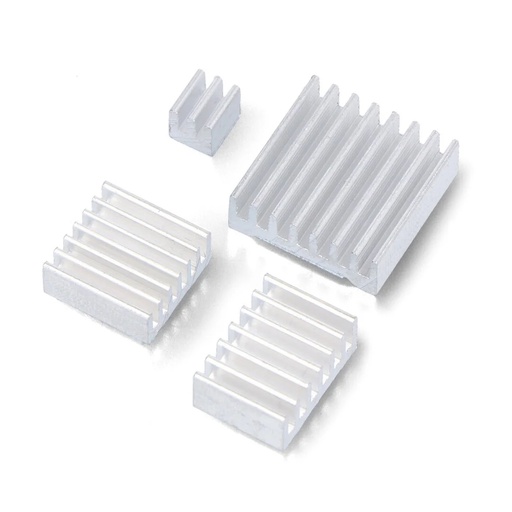 [99189932] Aluminum Heat Sinks for Raspberry Pi 4 4PCs