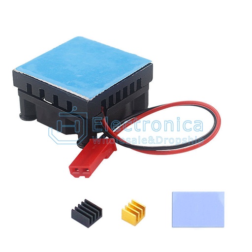 [99189933] Raspberry Pi 4 Aluminum Case Enclosure Without Fan - Black