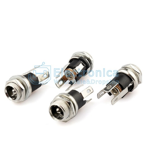 [99189937] Connectors Female 5.5mm X 2.1mm DC Power Supply Metal Jack Socket DC-021