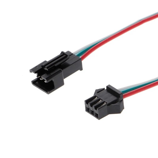 [99189945] Cable Connector SM 3mm Male + Female 3Pin 10cm