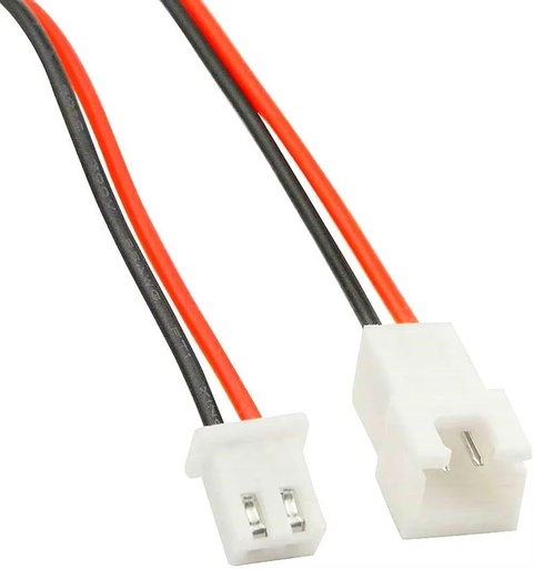 [99189986] Cable Connector 2Pin to 2Pin JST XH Plug 2.54mm 24AWG with Female Connector