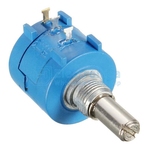 [99189991] Potentiometer With Knob 3590S 10K 103 Pot Adjustable Multi Turn Blue